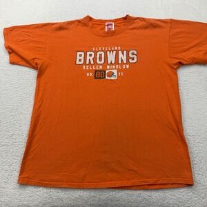 Cleveland Browns Kellen Winslow 80 NFL Football Orange T Shirt XL